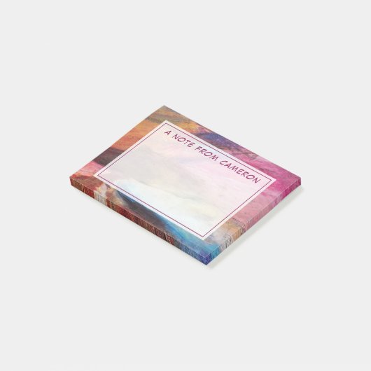 Fuchsia Expression Post-it Klebezettel (angewinkelt)