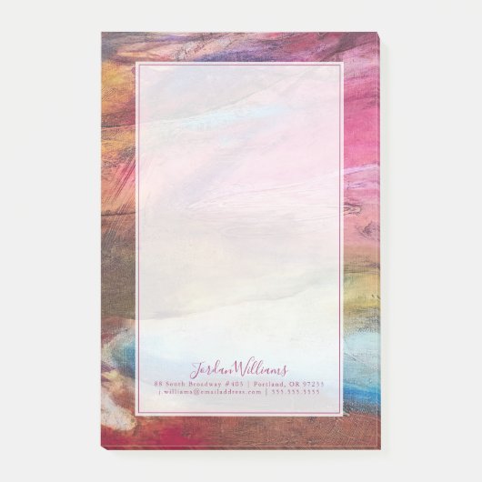 Fuchsia Expression Post-it Klebezettel (Vorderseite)