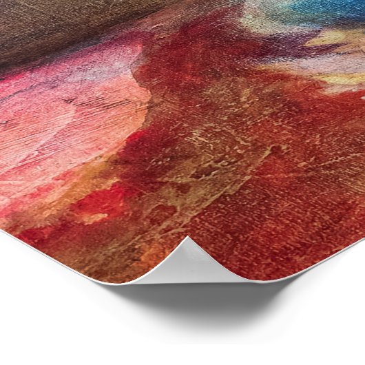 Fuchsia Expression Poster (Ecke)