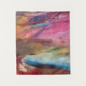 Fuchsia Expression Wandteppich (Vorderseite)