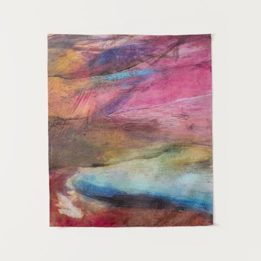 Fuchsia Expression Wandteppich (Vorderseite)