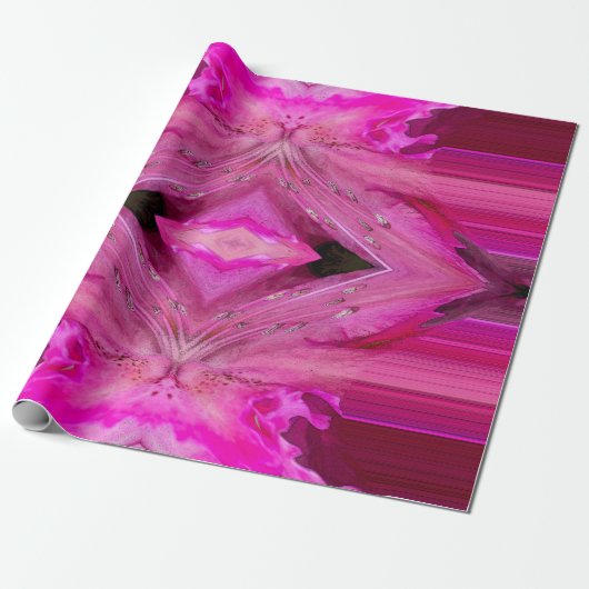 Fuchsia-Fantasie Geschenkpapier (Ungerollt)