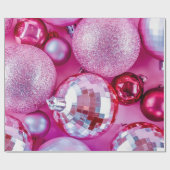 Fuchsia Fantasy Assorted Christmas Ornaments Geschenkpapier (Flach)