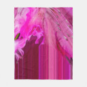 Fuchsia fantasy fleecedecke (Vorderseite)
