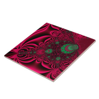Fuchsia Fantasy Fraktal Fliese