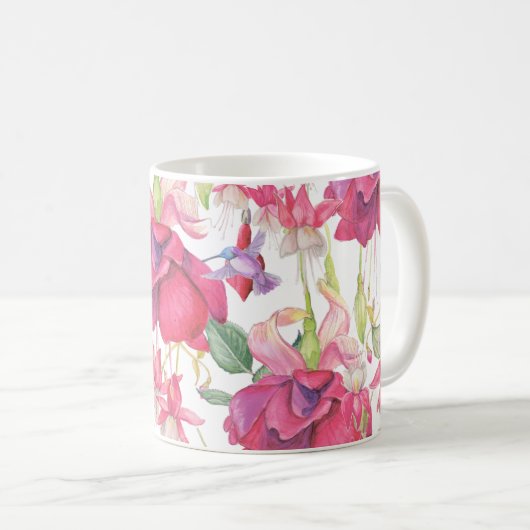 Fuchsia Fantasy Kaffeetasse (VorderseiteRechts)