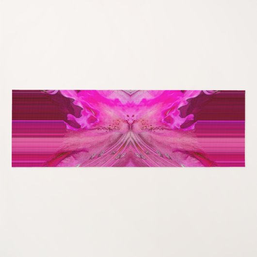 Fuchsia fantasy yogamatte (Vorderseite (Horizontal))
