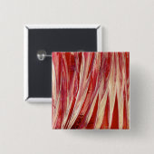 Fuchsia Feather Fringe Button (Vorne & Hinten)