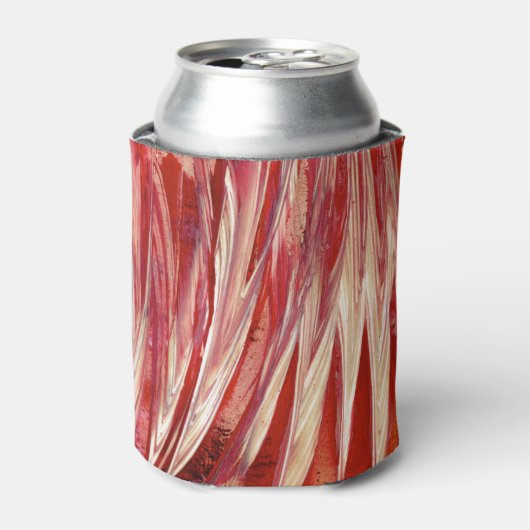 Fuchsia Feather Fringe Dosenkühler (Kanne Vorderseite)