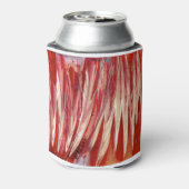 Fuchsia Feather Fringe Dosenkühler (Kanne Rückseite)