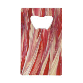 Fuchsia Feather Fringe Geldbeutel Flaschenöffner (Vorderseite)