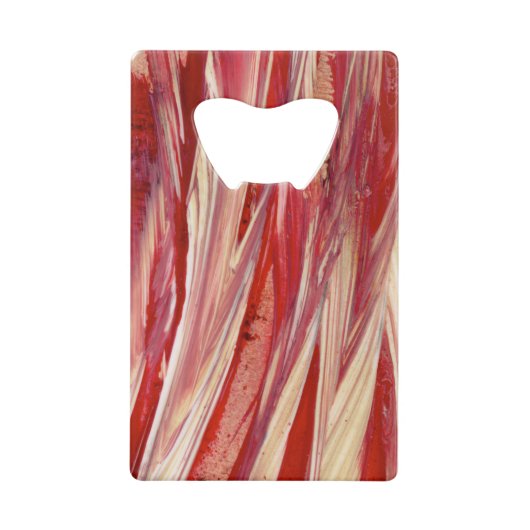 Fuchsia Feather Fringe Geldbeutel Flaschenöffner (Vorderseite)