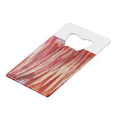 Fuchsia Feather Fringe Geldbeutel Flaschenöffner (Rückseite Schrägansicht)