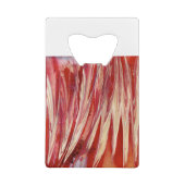 Fuchsia Feather Fringe Geldbeutel Flaschenöffner (Rückseite)