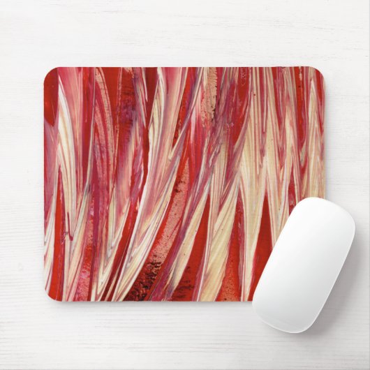 Fuchsia Feather Fringe Mousepad (Mit Mouse)