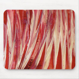 Fuchsia Feather Fringe Mousepad