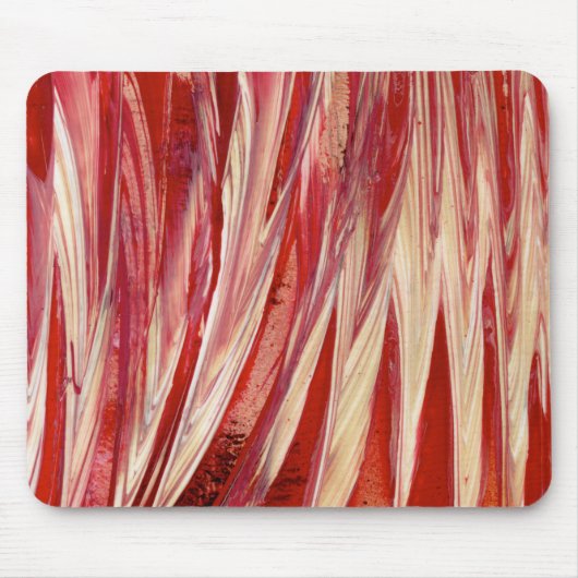 Fuchsia Feather Fringe Mousepad (Vorne)
