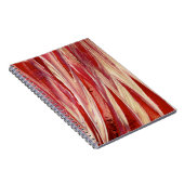 Fuchsia Feather Fringe Notizblock (Rechte Seite)