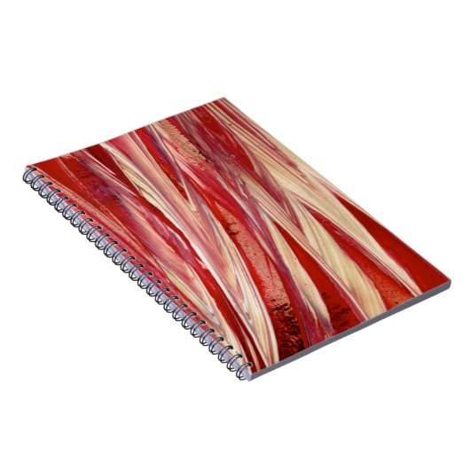 Fuchsia Feather Fringe Notizblock (Rechte Seite)