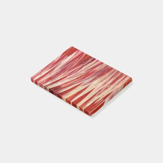 Fuchsia Feather Fringe Post-it Klebezettel (angewinkelt)