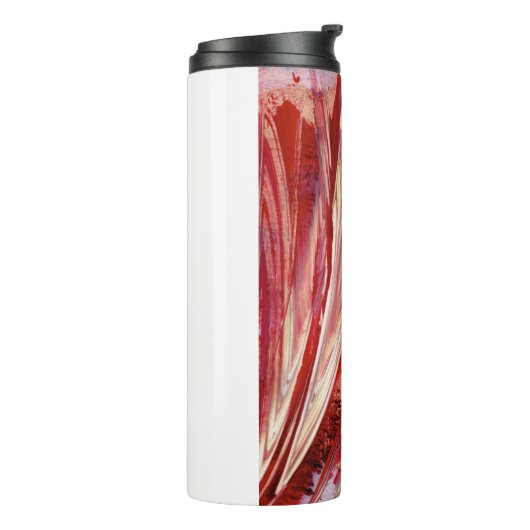 Fuchsia Feather Fringe Thermosbecher (Nach links gedreht)