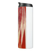 Fuchsia Feather Fringe Thermosbecher (Nach rechts gedreht)