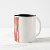 Fuchsia Feather Fringe Zweifarbige Tasse (VorderseiteRechts)