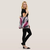 Fuchsia Feather Tote Bag - Chic & Functional Tasch Tasche (Am Model)