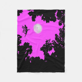 Fuchsia-Fee Fleecedecke