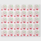 Fuchsia feine Art rosa Umhüllung Geschenkpapier (Flach)