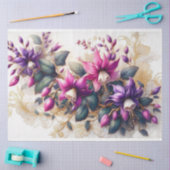 Fuchsia Flora Decoupage Tissue Paper Seidenpapier (Basteln)