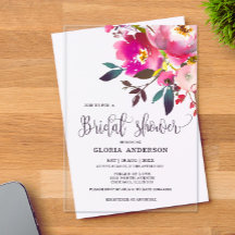 Fuchsia Floral Brautparty