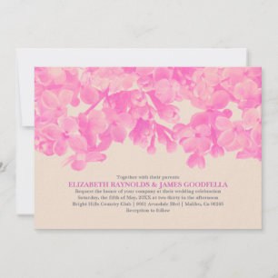 Fuchsia Floral Wedding Einladungen