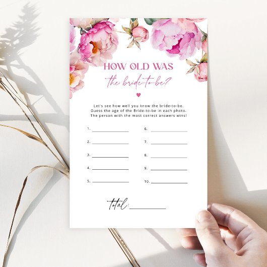 Fuchsia floral Wie alt war die Braut zu spielen