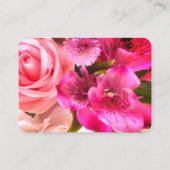 Fuchsia Florals Enclosure Card Begleitkarte (Vorderseite)