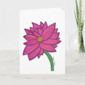 Fuchsia Flower Blank Karte (Vorderseite)