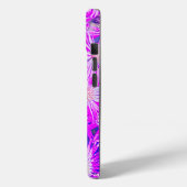 Fuchsia Flowers On Blue Case-Mate iPhone Hülle (Rückseite / Links)