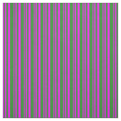 Fuchsia & Forest Green Striping/Linke Muster Stoff (Muster)