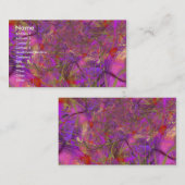 Fuchsia Fraktal Art Visitenkarte (Vorne/Hinten)