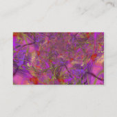 Fuchsia Fraktal Art Visitenkarte (Rückseite)
