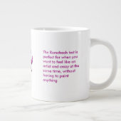 Fuchsia Freud Psychology Rorschach Test Quote for  Jumbo-Tasse (Rechts)