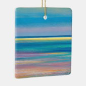 "Fuchsia Fusion" Abstrakte Seascape Keramikornament (Rechts)