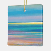 "Fuchsia Fusion" Abstrakte Seascape Keramikornament (Links)