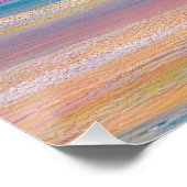 "Fuchsia Fusion" Abstrakte Seascape Poster (Ecke)
