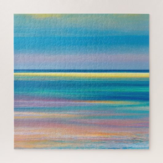 "Fuchsia Fusion" Abstrakte Seascape Puzzle (Vertikal)