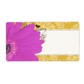 Fuchsia Gerber Daisy & Golden Glow Damask (Vorne)
