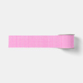 Fuchsia Gingham Grosgrain Ribbon Ripsband (Vorderseite)