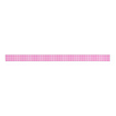 Fuchsia Gingham Grosgrain Ribbon Ripsband (Vorderseite)