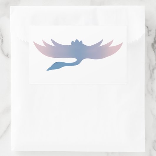 Fuchsia Gradient Crane Sticker (Tasche)