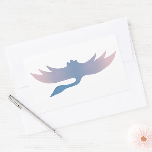 Fuchsia Gradient Crane Sticker (Umschlag)